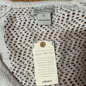 Lucky Brand Women's Cream Knit Sweater